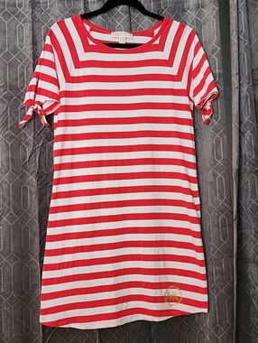 Size S Michael Kors Red and White Striped Dress